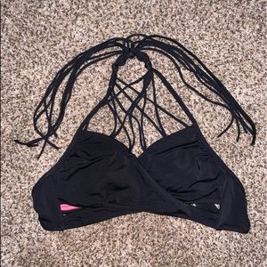 Black bathing suit top